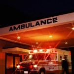 Ambulance at Emergency Entrance