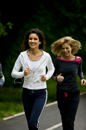 Women jogging